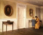 彼得伊尔施塔德 - Two of the Artist's Daughters At Liselund